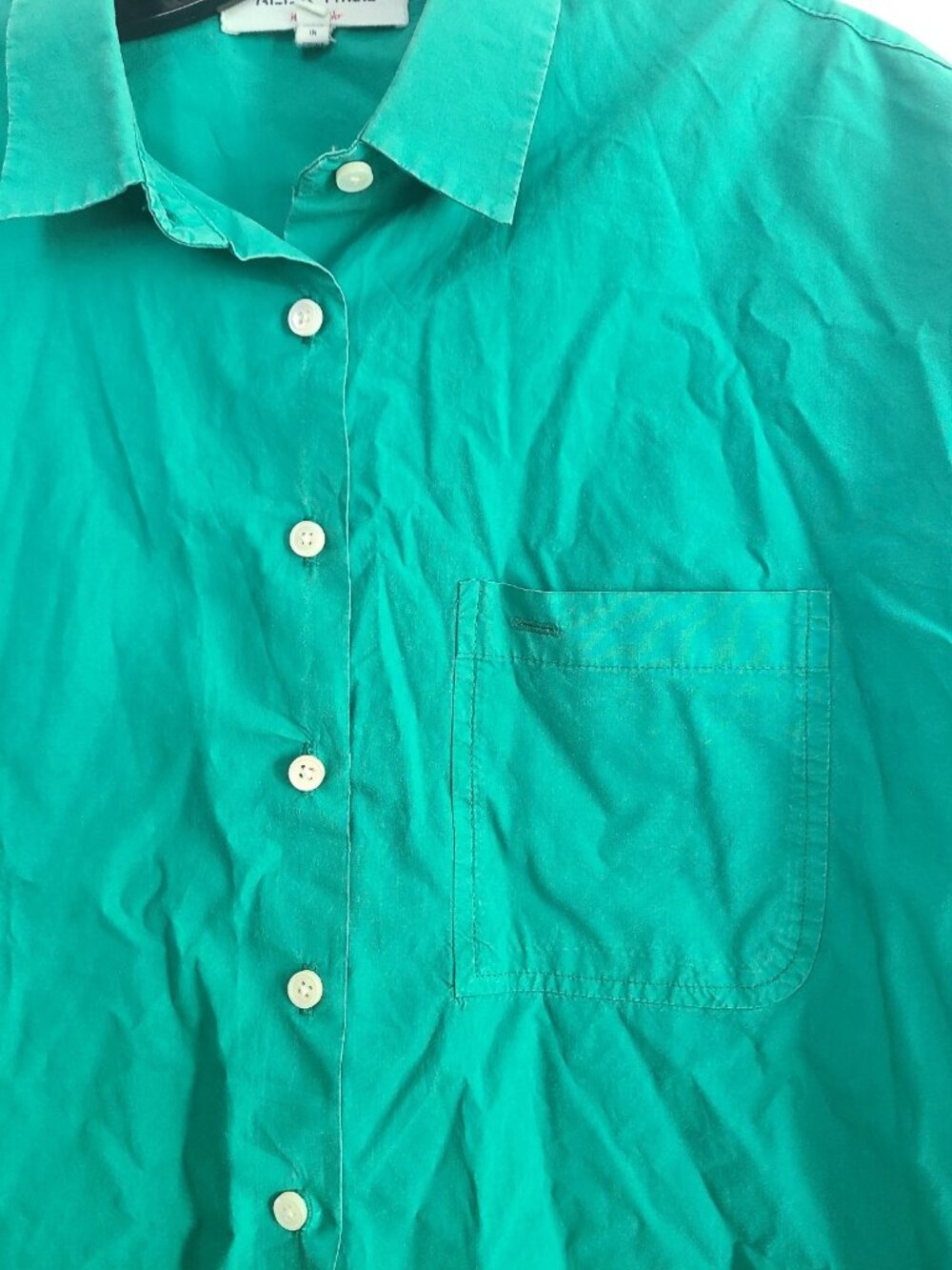 Alex Mill Jo Shirt Relaxed Fit Chest Pocket green size XS - Picture 7 of 8